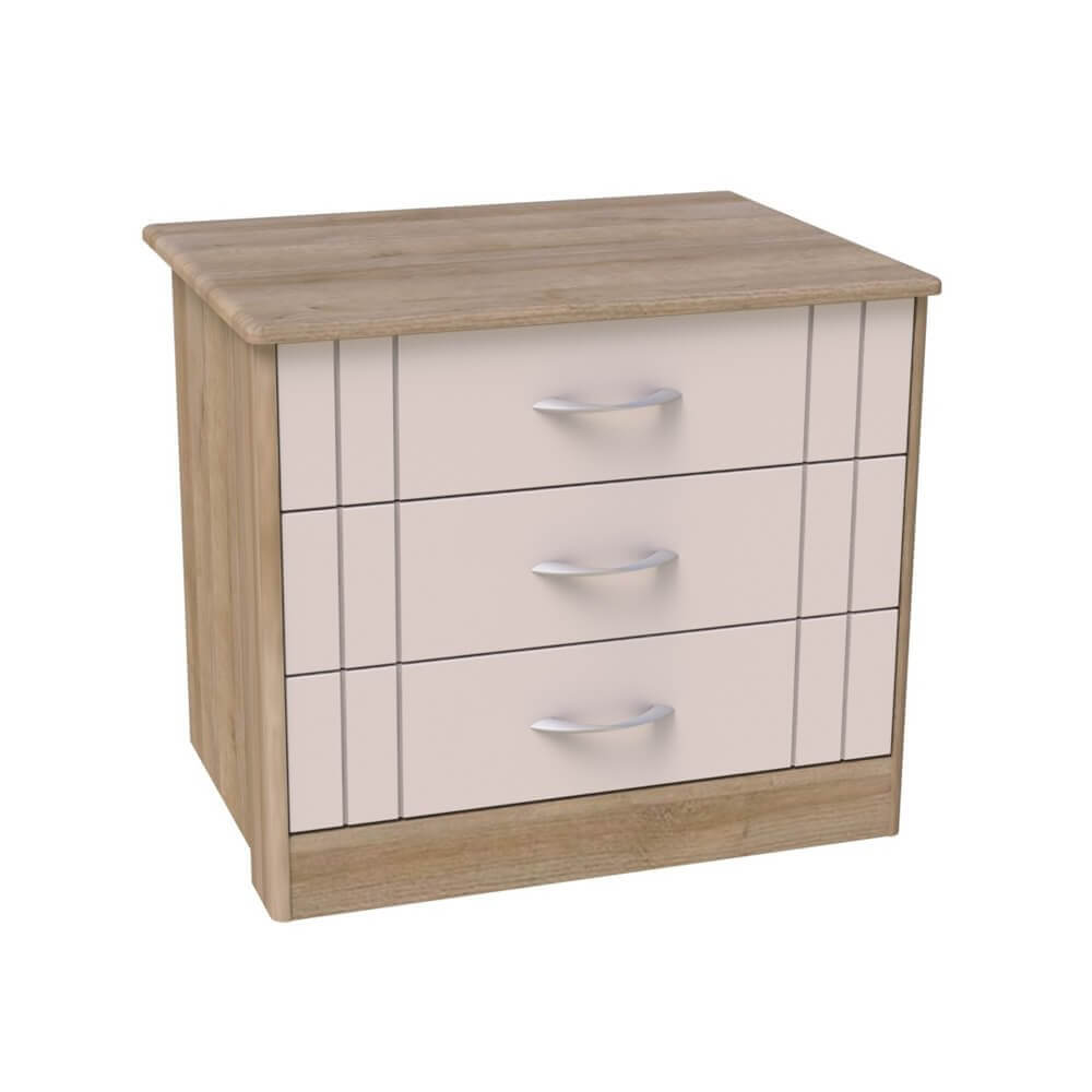 Madison 3 Drawer Chest of Drawers Narrow Barons Contract Furniture