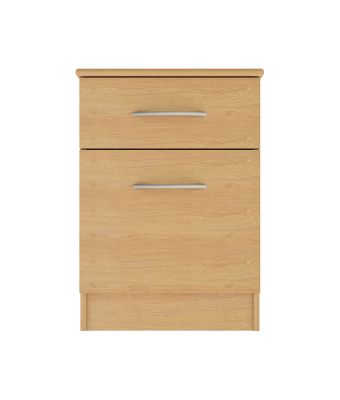 Buxton Bedside Table with Door & Drawer