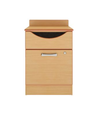 Evoke Bedside Table with Drawer & Lockable Door