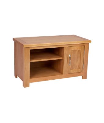 Portland Oak Small 1 Door TV Unit