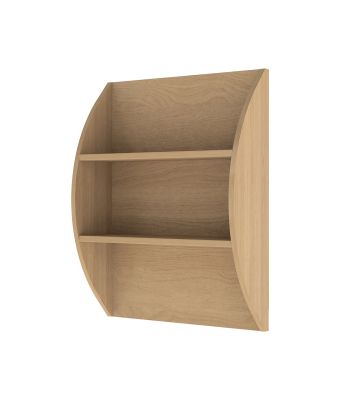 Wall Mounted Curved Bookcase