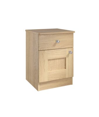 Dakota Bedside Table with Door and Drawer 