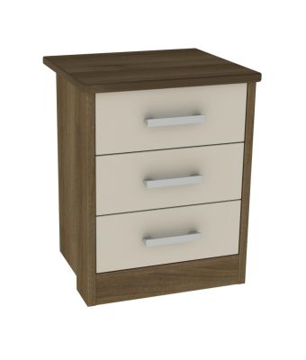 Hudson Bedside Table with 3 Drawers