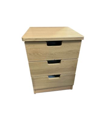 Orleans 3 Drawer Bedside Cabinet no lock - Clearance