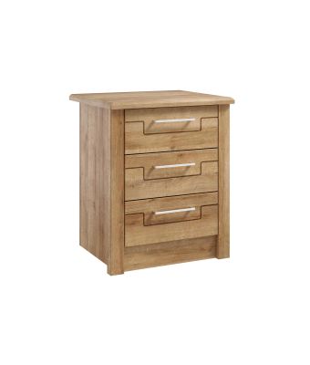 Kingston Bedside Table with 3 Drawers