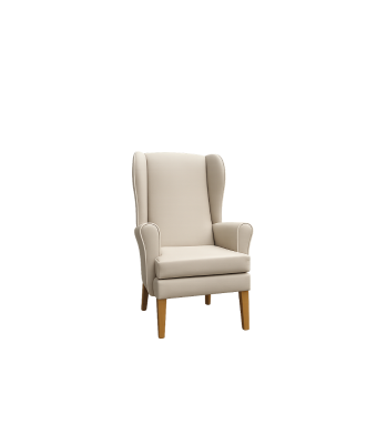 Lancaster High Back Chair with Wings - Porcelain - Special Offer