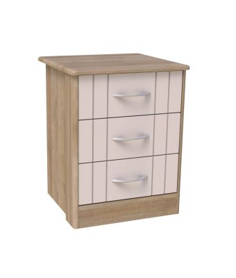 Madison 3 Drawer Bedside Table