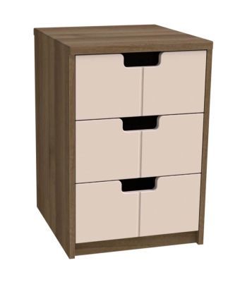 Orleans Bedside with 3 Drawer Low Risk and Medium Risk