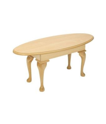 Oval Coffee Table (Queen Anne Legs)