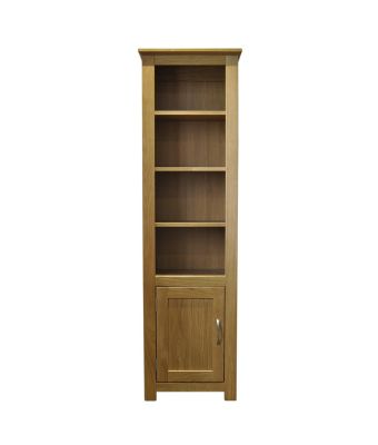 Portland Oak 1 Door Bookcase