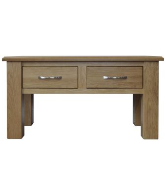 Portland Oak 2 Drawer Coffee Table