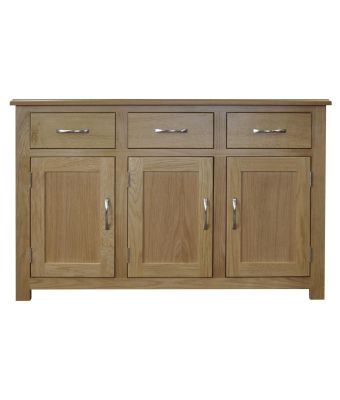 Portland Oak 3 Door/3 Drawer Sideboard