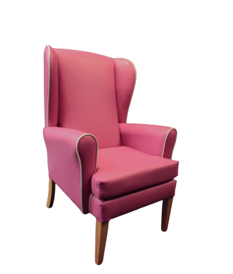 Lancaster High Back Chair with wings - Special Offer - Old Rose