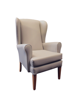 Lancaster High Back Chair with wings - Special Offer - Platinum