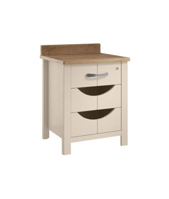 Vermont Bedside Table with 3 Drawers