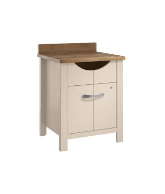 Vermont Bedside Table with Door and Drawer