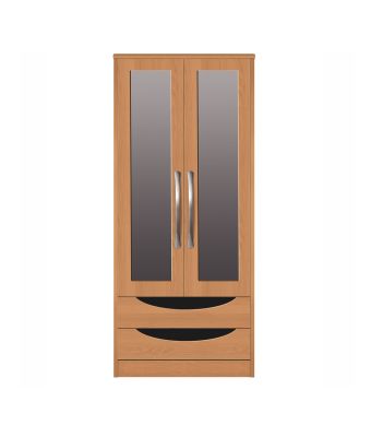 Evoke Gents Wardrobe with 2 Perspex Panels