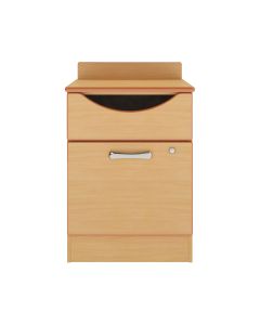 Evoke Bedside Table with Door & Drawer