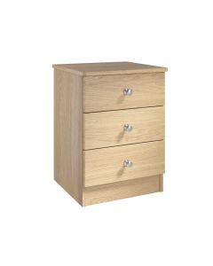 Dakota Bedside Table with 3 Drawers
