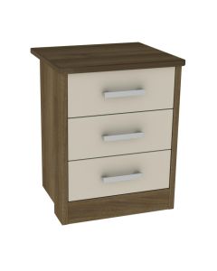 Hudson Bedside Table with 3 Drawers