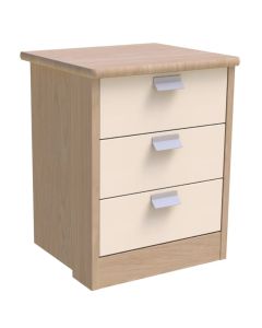 Maine Bedside Table with 3 Drawers (Low Risk or Medium Risk)