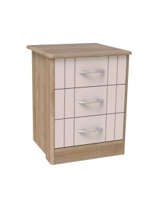 Madison 3 Drawer Bedside Table with Lock