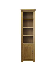 Portland Oak 1 Door Bookcase