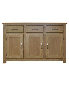 Portland Oak 3 Door/3 Drawer Sideboard