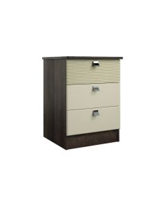 Vegas Bedside Table with 3 Drawers 