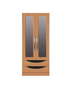 Evoke Gents Wardrobe with 2 Perspex Panels