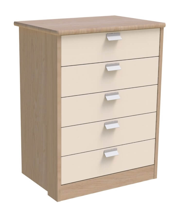 Maine 5 Drawer Wide Chest Low Risk and Medium Risk