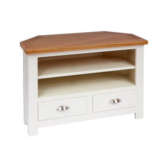 Cotswold 2 Drawer Corner TV Unit Barons Contract Furniture