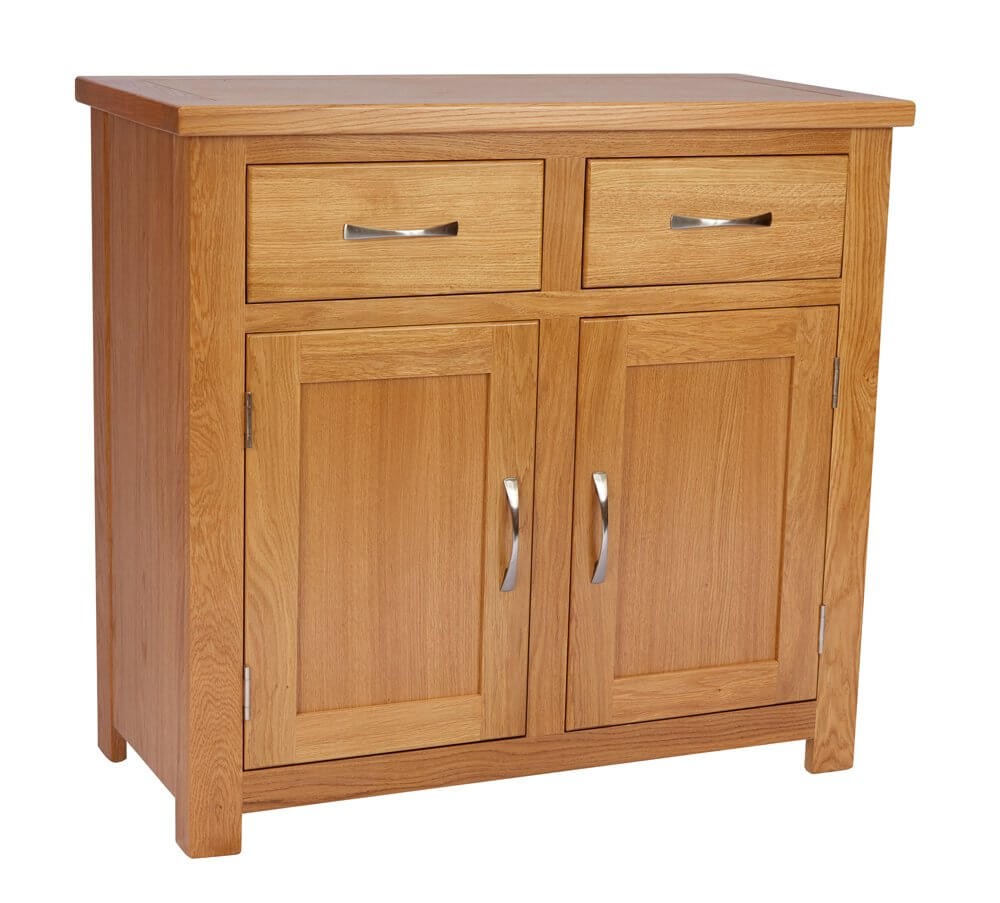 Portland Oak 2 Door/2 Drawer Sideboard Barons Contract Furniture