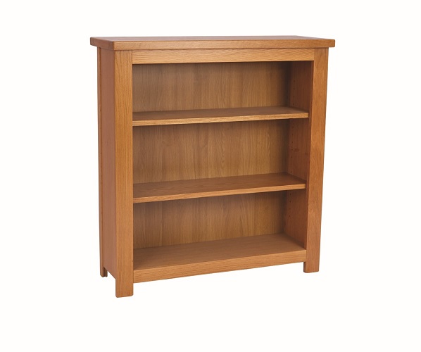 Portland Oak 3-Shelf Bookcase