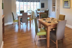 Retirement Home Dining Room Furniture supplied to Abbeyfield Houes, Garstang