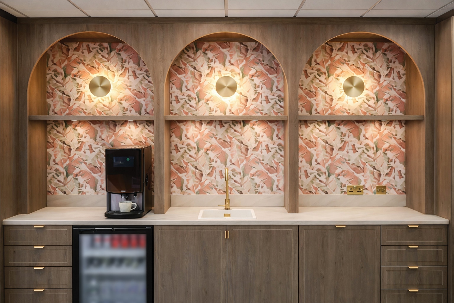 Barons' Bespoke Coffee Bar in the Showroom.